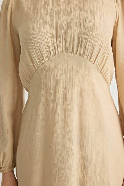 Trendyol Modest Φόρεμα χιτζάμπ αεροβίλου χωρίς επένδυση από πέτρα TCTSS25EB00004