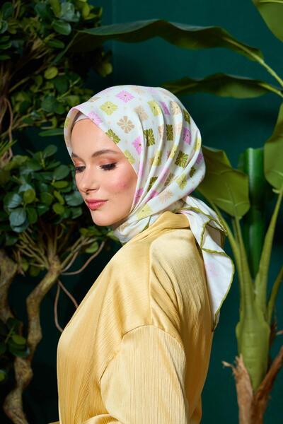 İpekhan Μαλακό κασκόλ Marrakech Collection Σκούρο Χρυσό Ροζ 1204-05