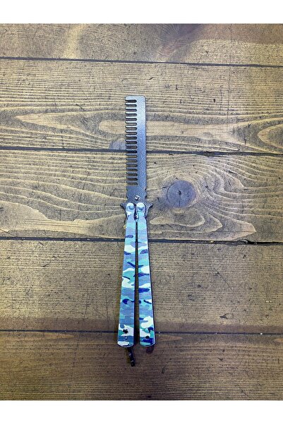 Dilek ASKERİ KAMUFLAJLI KELEBEK TARAK METAL