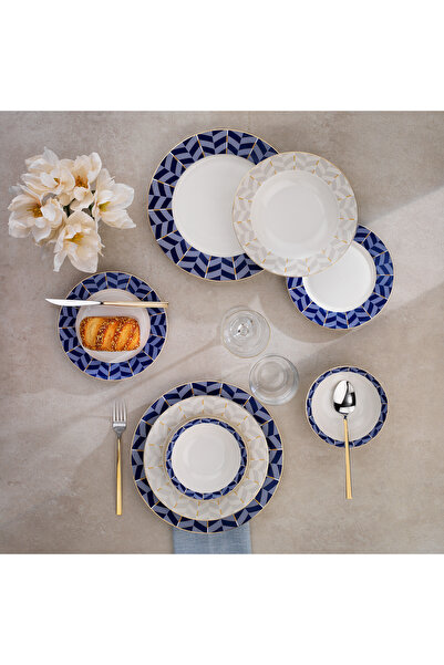 Schafer Fiesta Yemek Takımı 24 Parça-Lacivert