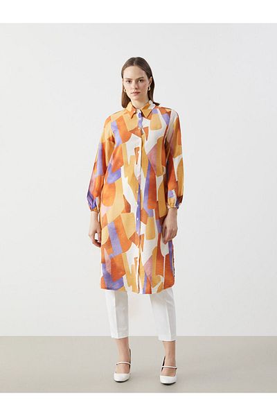 LC Waikiki New Season Patterned Women's Shirt Tunic - S5Fe23Z8