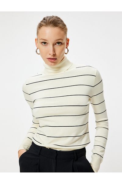 Koton Long Sleeve Turtleneck Knitwear Sweater