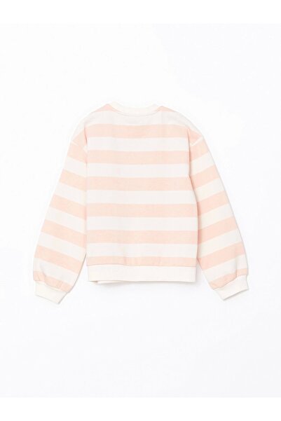 LC Waikiki Lcw Kids Pink Crew Neck Girls' Thick Tracksuit Set