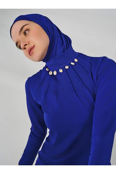 ALFASA Fancy Seashell Blue Stylish Αντεστραμμένο και Πύλη Σκάλας