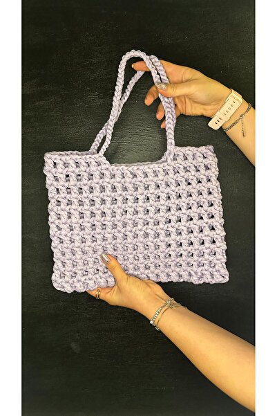 İhtiyacımVar حقيبة كتف فيرونيكا، جودة محبوكة يدويًا 25*37 سم