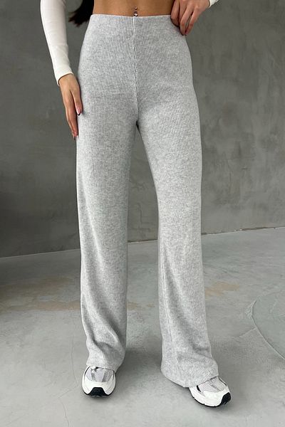 Seda Yalçın Atelier Gray Knitted Loose Trousers