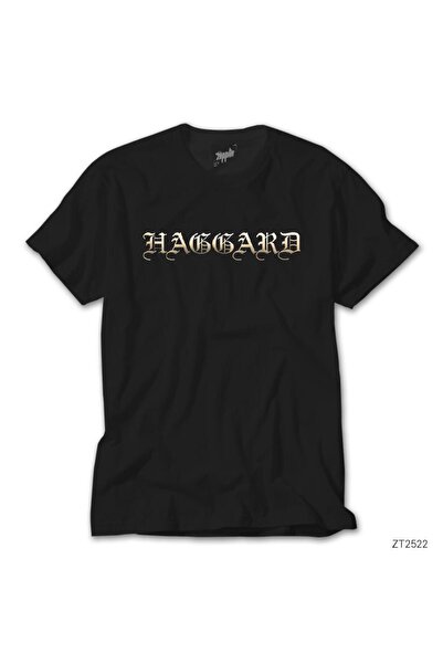 CrowsGate Tricou negru cu logo Haggard