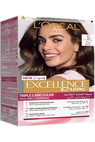 L'Oreal Paris LOREAL EXCELLENCE 5 NATURAL LIGHT BROWN 100ML