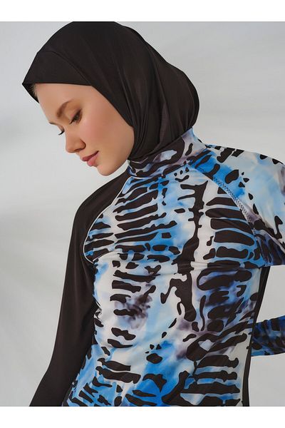 ALFASA Aquamarine Hijab - Μπλε -