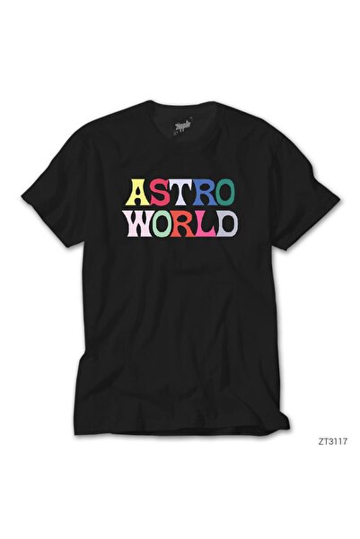 CrowsGate Tricou negru Travis Scott Astroworld 2