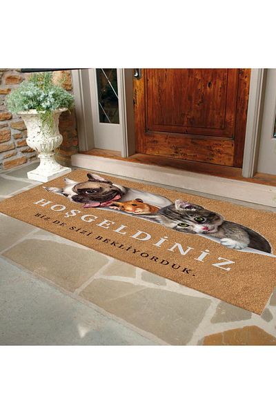 Egebella Non-Slip Base Printed Decorative Door Mat