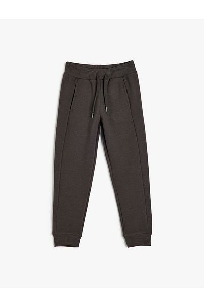 Koton Basic Jogger Sweatpants with Tie Waist Pocket Detail