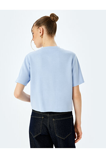 Koton Kısa Kollu Bisiklet Yaka Cep Detaylı Düğmeli Triko Hırka