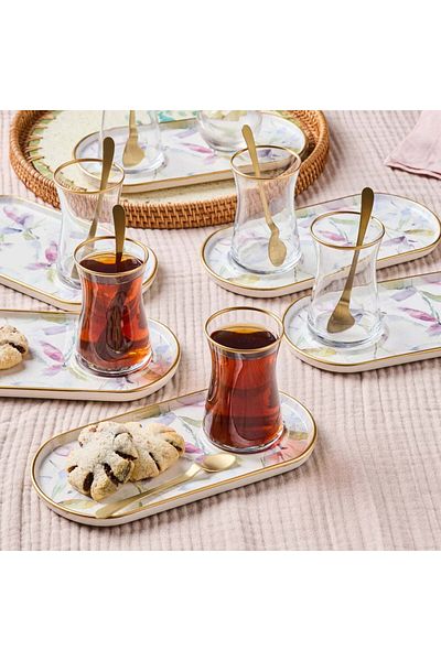 Karaca Madeira 12 Teiliges Teeservice für 6 Personen Teebecher
