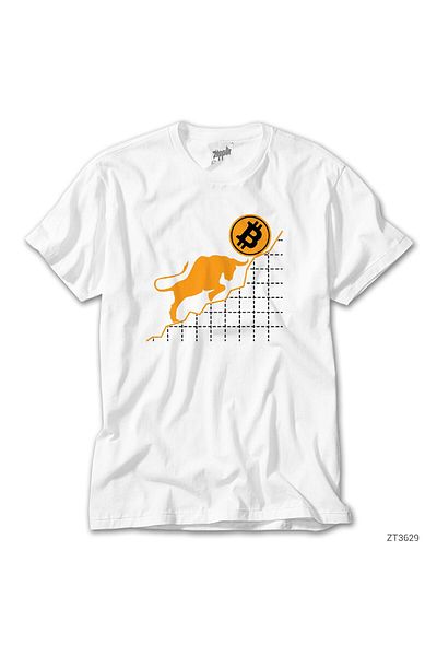 CrowsGate Cryptocurrency Year of the Bull White T-Shirt