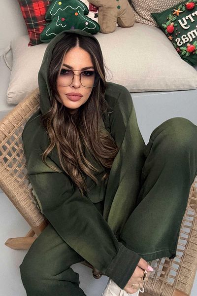 Sohotique By P Khaki Tracksuit Set - Antique Effect