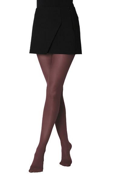 MEBA Daymod Micro Maxi 50 Denier - Средно дебел и много мек чорапогащник с голям размер / 34 Plum