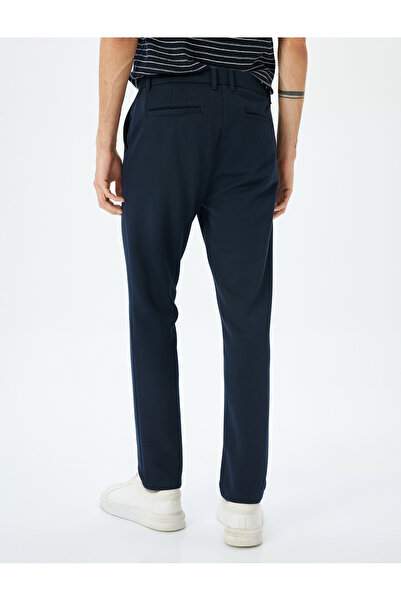 Koton Slim Fit Normal Bel Viskon Karışımlı Chino Pantolon