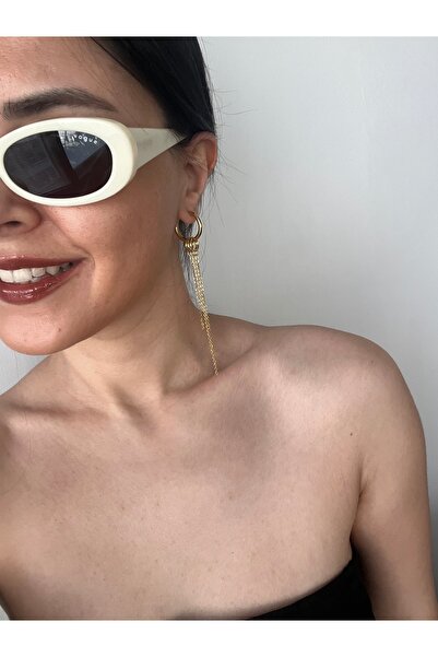 Hoop jewelery çelik sallantılı tasarım halka küpe