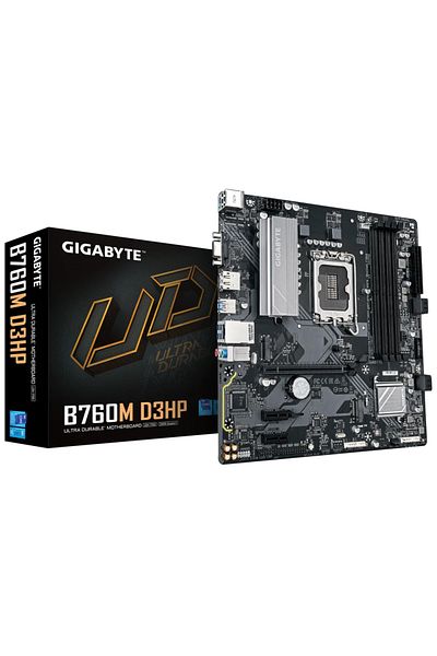 Gigabyte Gigabyte B760M D3Hp Ddr5 5600Mhz(Oc) Socket 1700 M.2 HDMI Dp Matx Motherboard