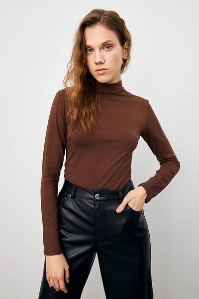 Hmt Long Sleeve Turtleneck Lycra Combed Cotton Badi