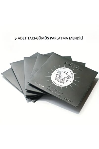 Nuna Gümüş Mücevher ve Takı Parlatma Temizleme Mendili 5 adet