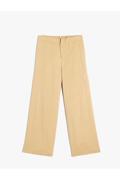 Koton Basic-Hose aus Viskosestoff mit weitem Bein