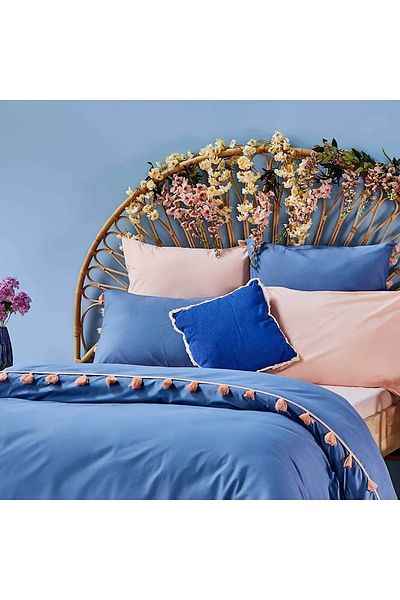 Bella Maison Set cuvertură de pilota 100% bumbac Tanora King Size Albastru (230X220 CM)