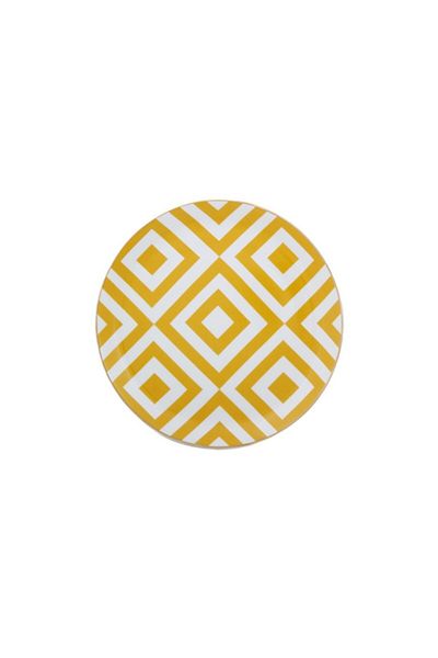 Porland Morocco Pattern4 Yellow Flat Plate 17 Cm 04a P021453
