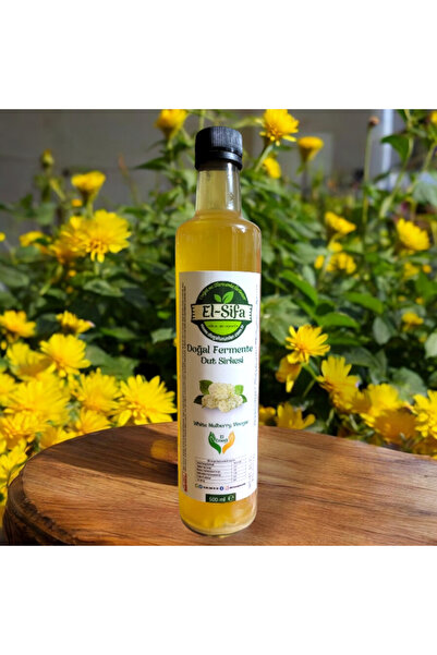El-Şifa Doğal Ürünler 100% Doğal Fermente Beyaz Dut Sirkesi 500ml Cam Şişe