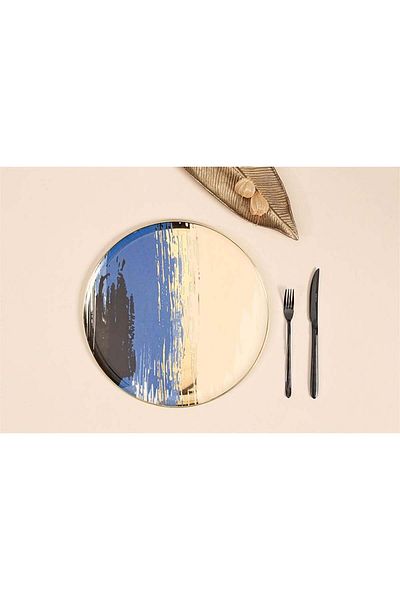Porland Dash Pattern2 Flat Plate 27cm