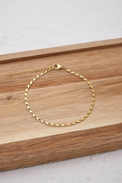 ESBAFLOR Çelik İnce Papağan Zincir Bileklik Kararmaz 17+4cm 2mm Günlük Kullanıma Uygun