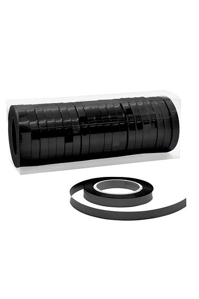 ATAKENT PARTİ Shiny Metallized Black Raffia 25 Mt. - Balloon Lanyard and Gift Wrap Decoration Lanyard