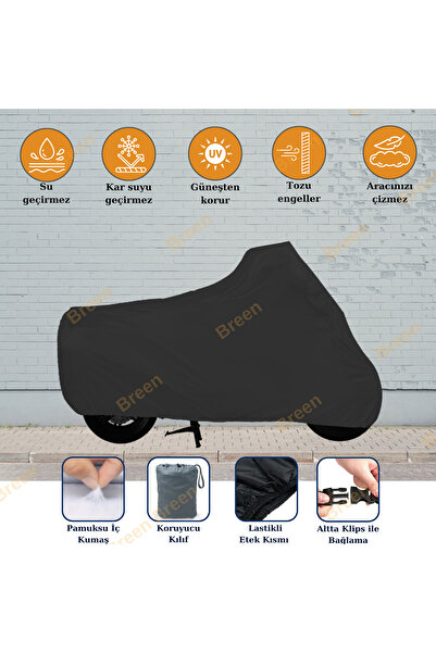 Breen Siyah Arora Freedom 50 Uyumlu Motosiklet Branda,, Güvenli, Su Geçirmez Dayanıklı Kumaş