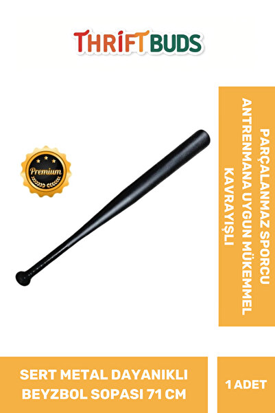 Thriftbuds Premium Üretim Kaymaz Kavrayışlı Kırılmaz Kaliteli Dayanıklı Metal 28 inc Hafif Beyzbol Sopası 64 Cm