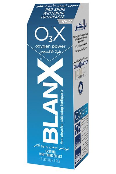 Blanx T.p 75 ml O3x Whitening (5891) --- بلانكس معجون اسنان 75 مل قوة الاكسجين