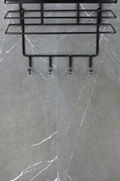 Sas Haus Washcloth Hanger - Stainless Bathroom Corner Hanger Organizer Towel Holder Compatible with All Shampoo Holders