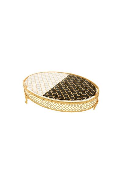 Vitale Checkers Luxury Ceramic Presentation Tray