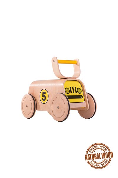HOMİNG Homing Racer Walker Natural Wood First Step Trolley 241841