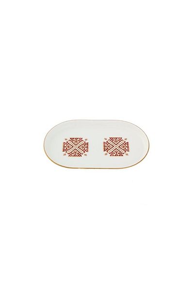 Porland Arabesque Pattern6 Boat Plate 18cm