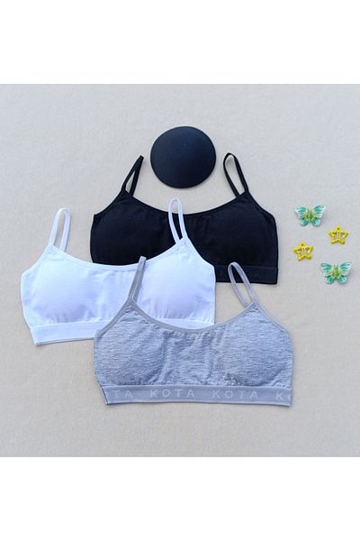 siyalife Sutien sport din 3 piese pentru femei cu tampon din Lycra