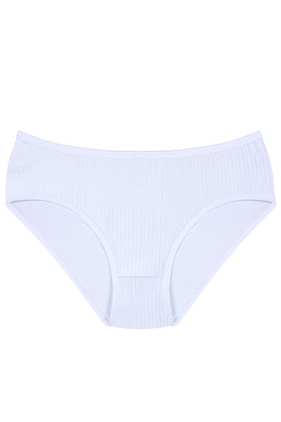 Humaone Women's 100% Cotton 5-Piece High Waist Ribbed Panties