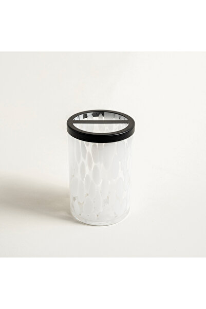 Zsa Zsa Zsu Wuyı Cam Diş Fırçalık 7.2x7.2x11 Cm Beyaz