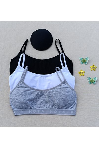 siyalife Sutien sport din 3 piese pentru femei cu tampon din Lycra