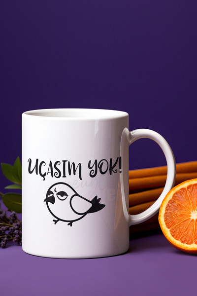 qoeuyl boutique كوب أبيض مطبوع عليه طائر بدون طيار، هدية ممتعة