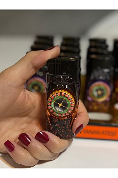 İNDİRİM CENTER Rulet Masası Temalı Stres Çarklı Gazlı Çakmak 2025 Süper Yeni ...