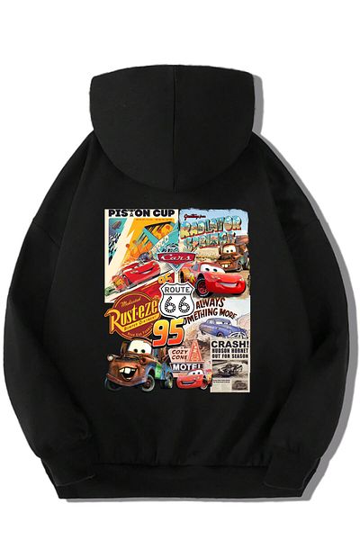 BRZ KIDS Унисекс детски суичър с качулка Cars