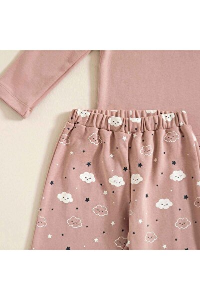 Chakra Pijama Set Pembe