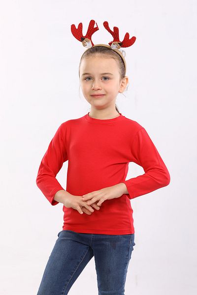 pour la riviere Girl's Natural Organic Cotton Body Wrap Stretchy Lycra Basic Casual Body Blouse