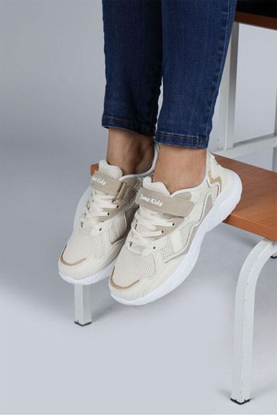 Jump 29189 Velcro Beige Unisex Kids Sneakers Casual Sneakers